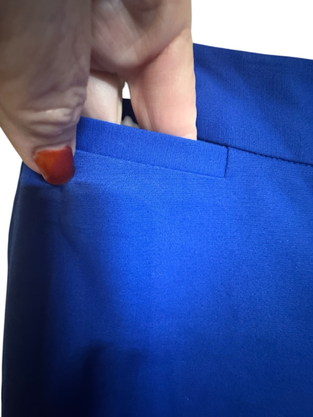 Rafaella Cobalt Blue Capri Pants w/Leg Detail   SIZE: 10   #O - Picture 2 of 7